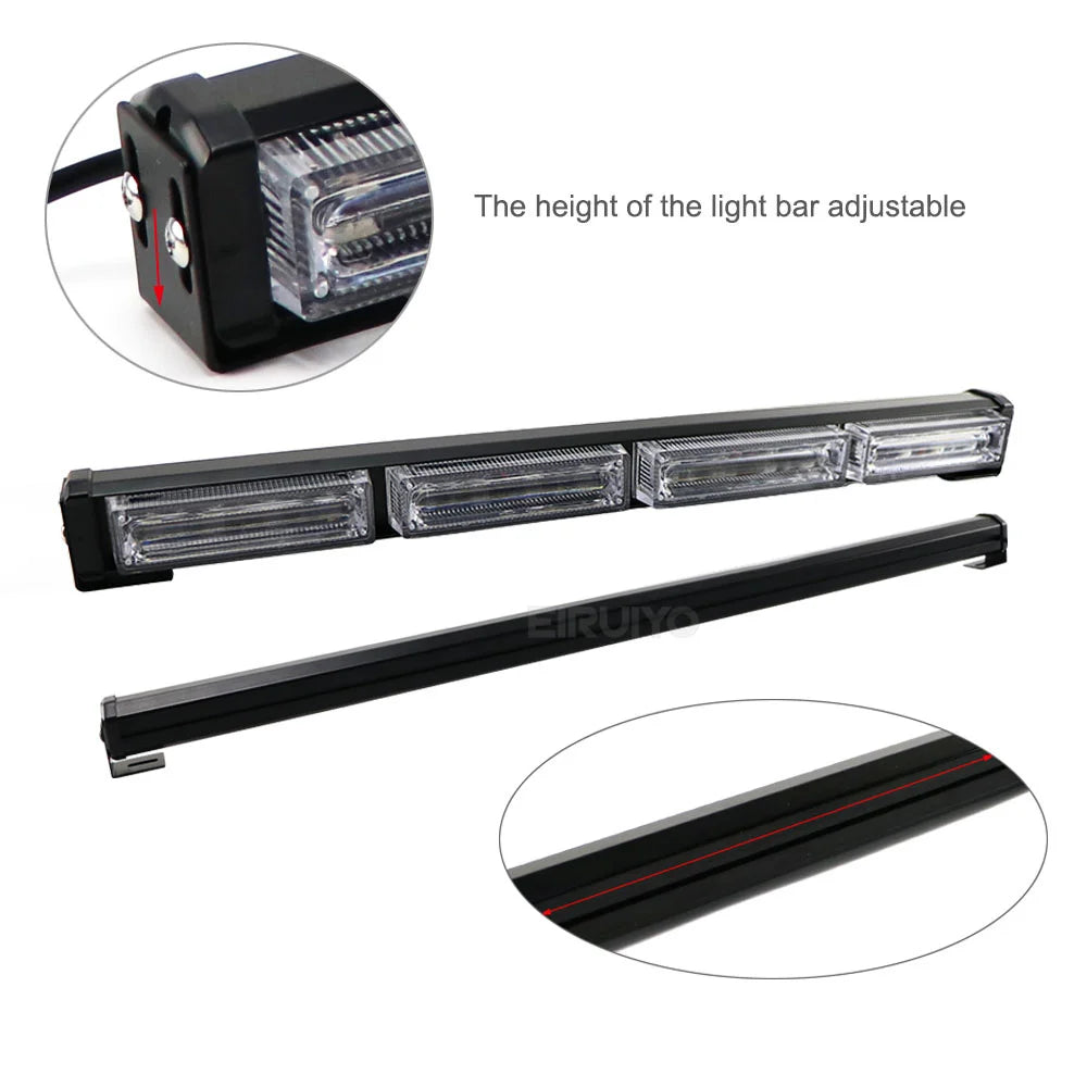 LED Strobe Police Lights For Auto Emergency Grill Warning Lamp 16 led Windshield Bar Traffic Advisor Flashlight Car Accessories