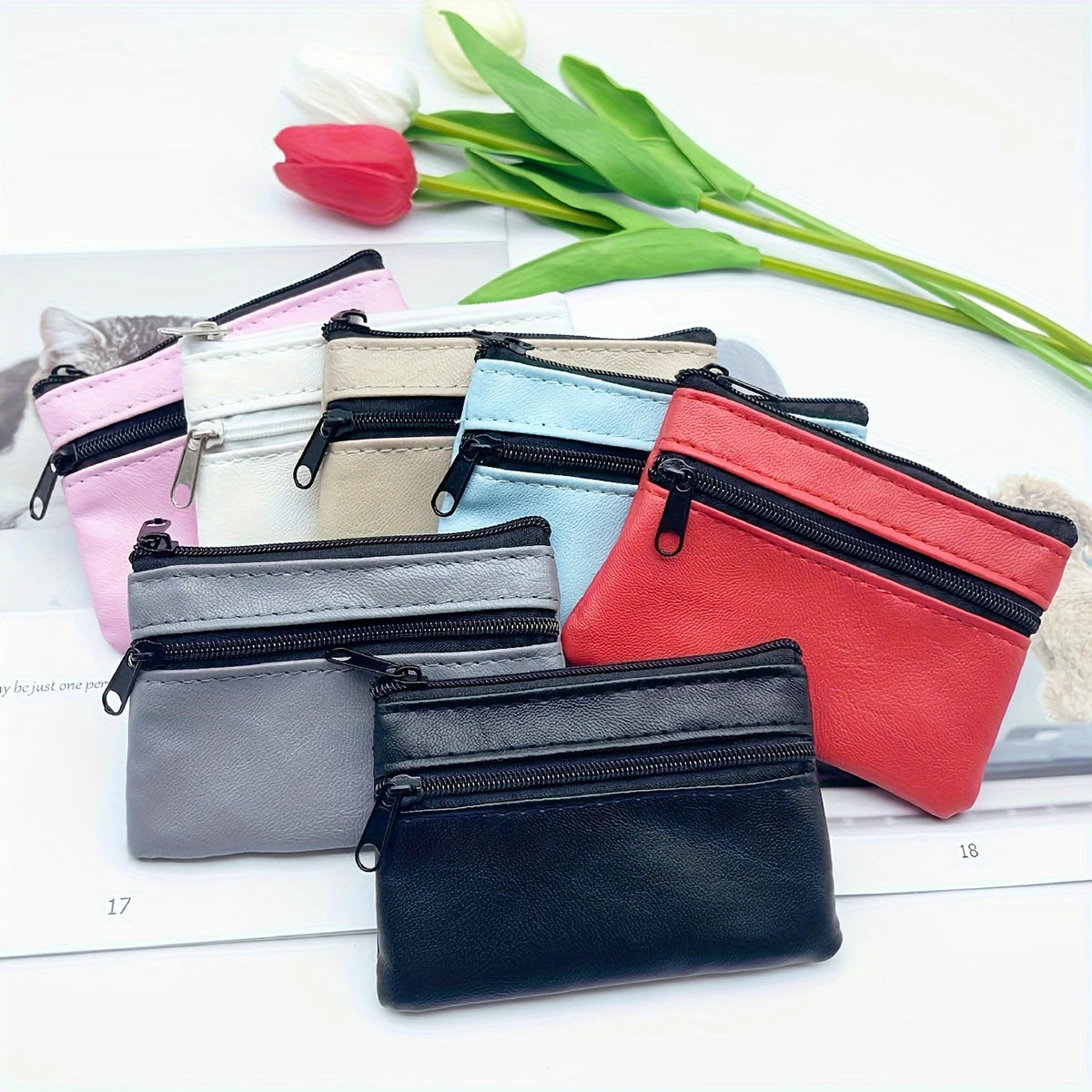 Women Men Coin Purse Men Small Bag Wallet Change Purses Zipper Money Bags Children Mini Wallets Leather Key Holder carteira 