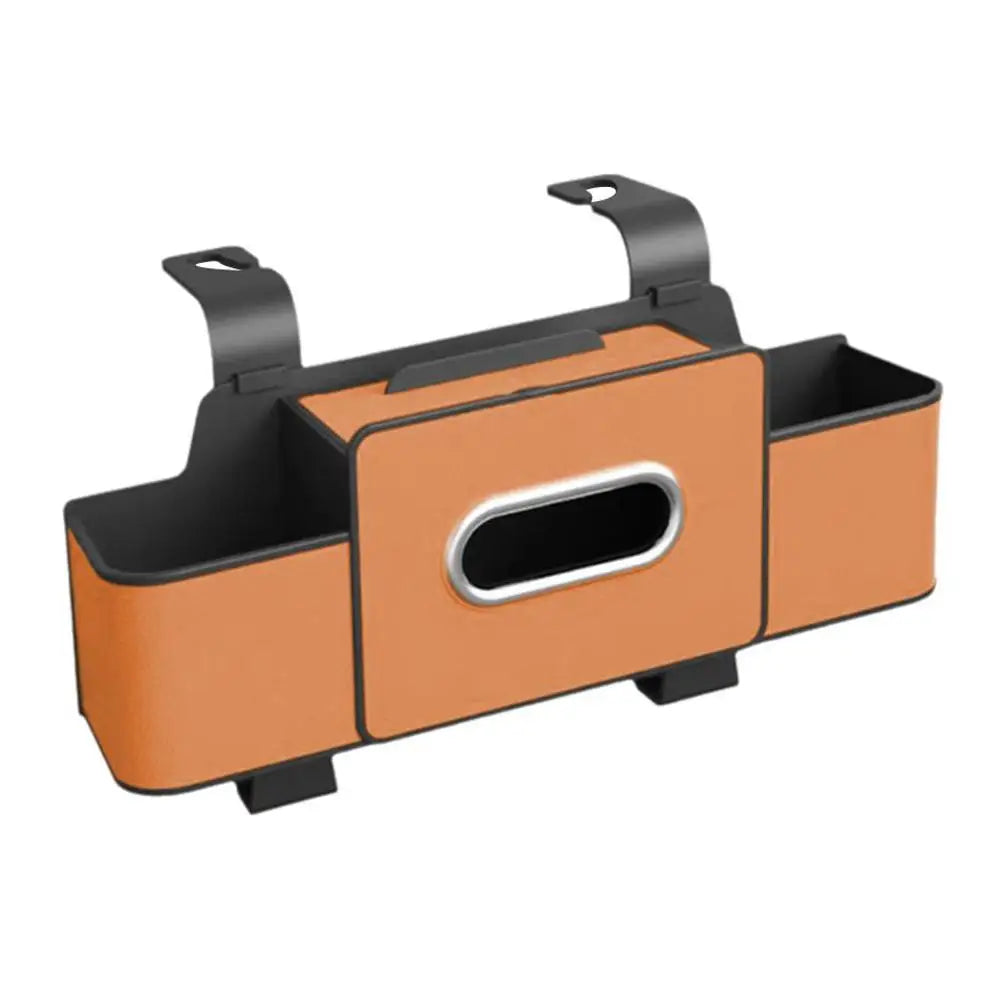 Seat-Back Car Organiser with Tissue and Cup Storage