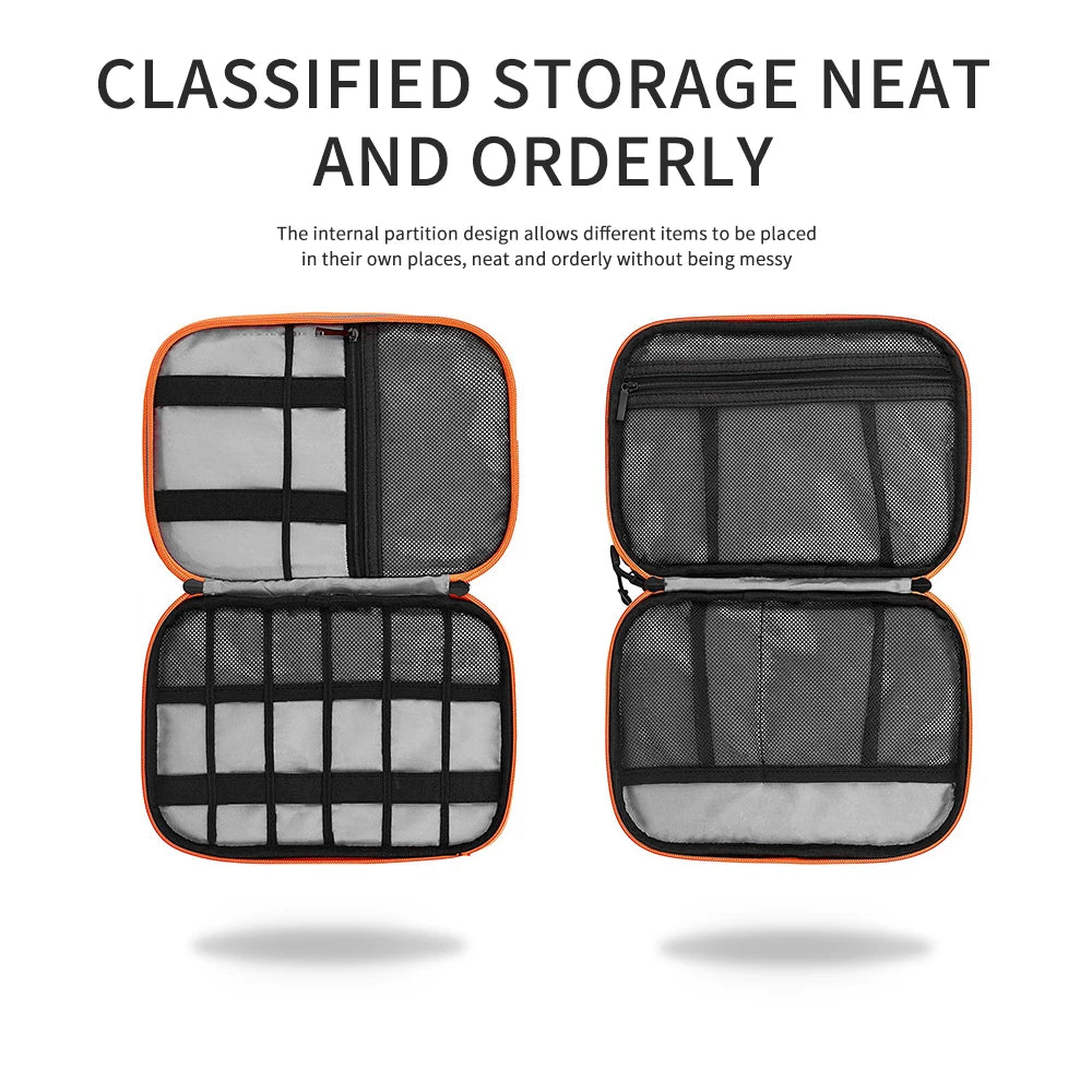 Double-Layer Travel Electronics Organiser
