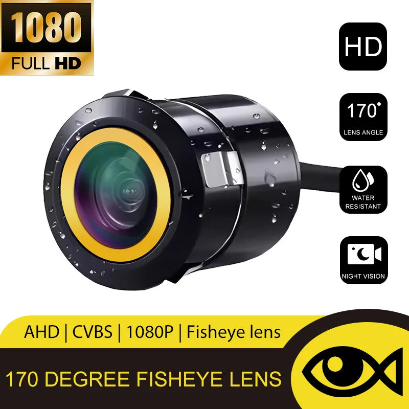 1080P Car Front & Rear Reversing Camera 170° Wide Angle Night Vision