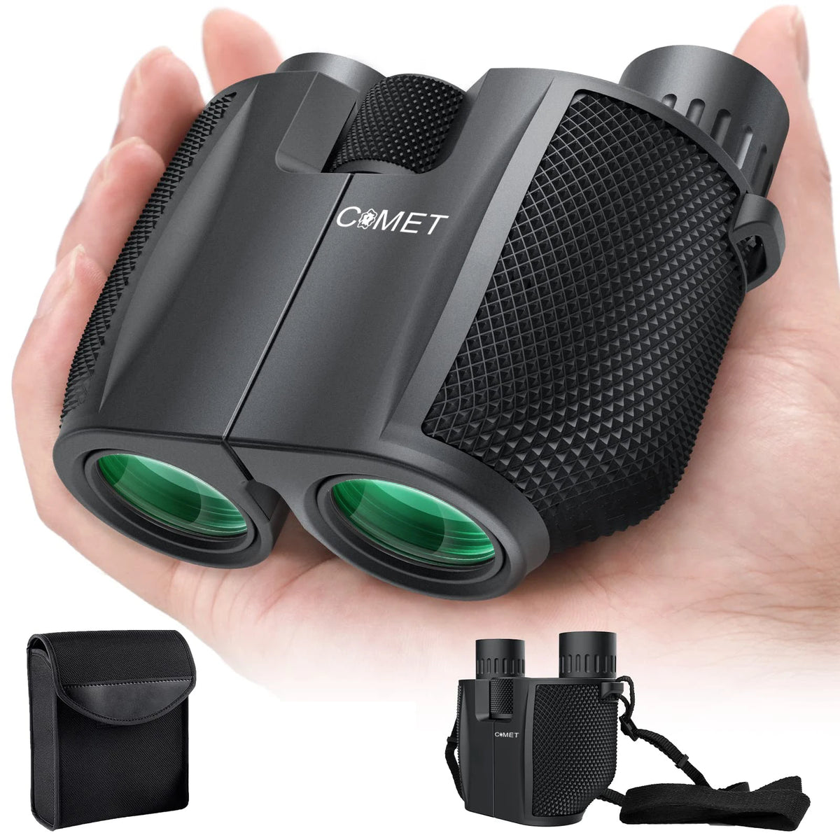 Compact 10x25 Folding Binoculars