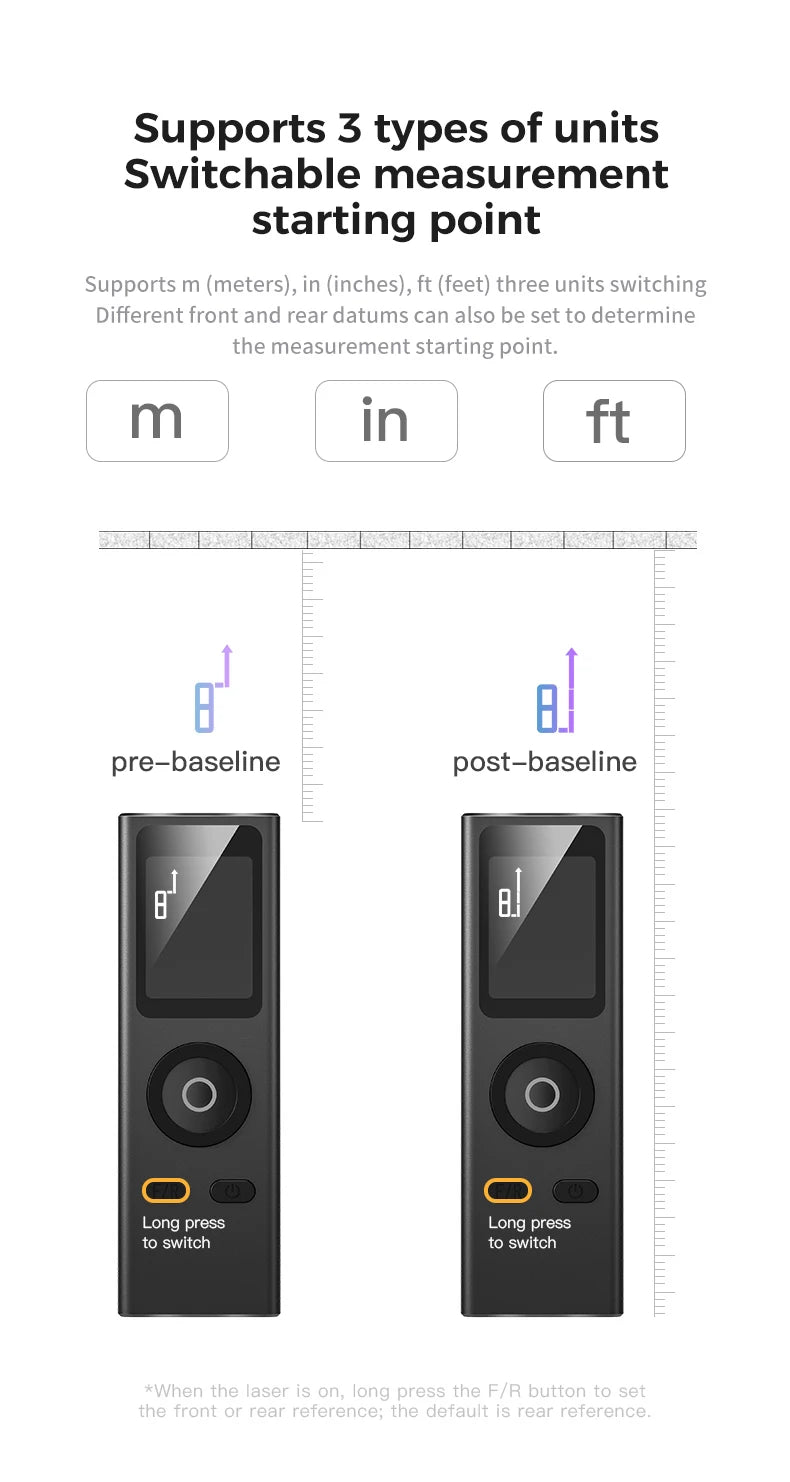 30m USB-Rechargeable Laser Distance Meter