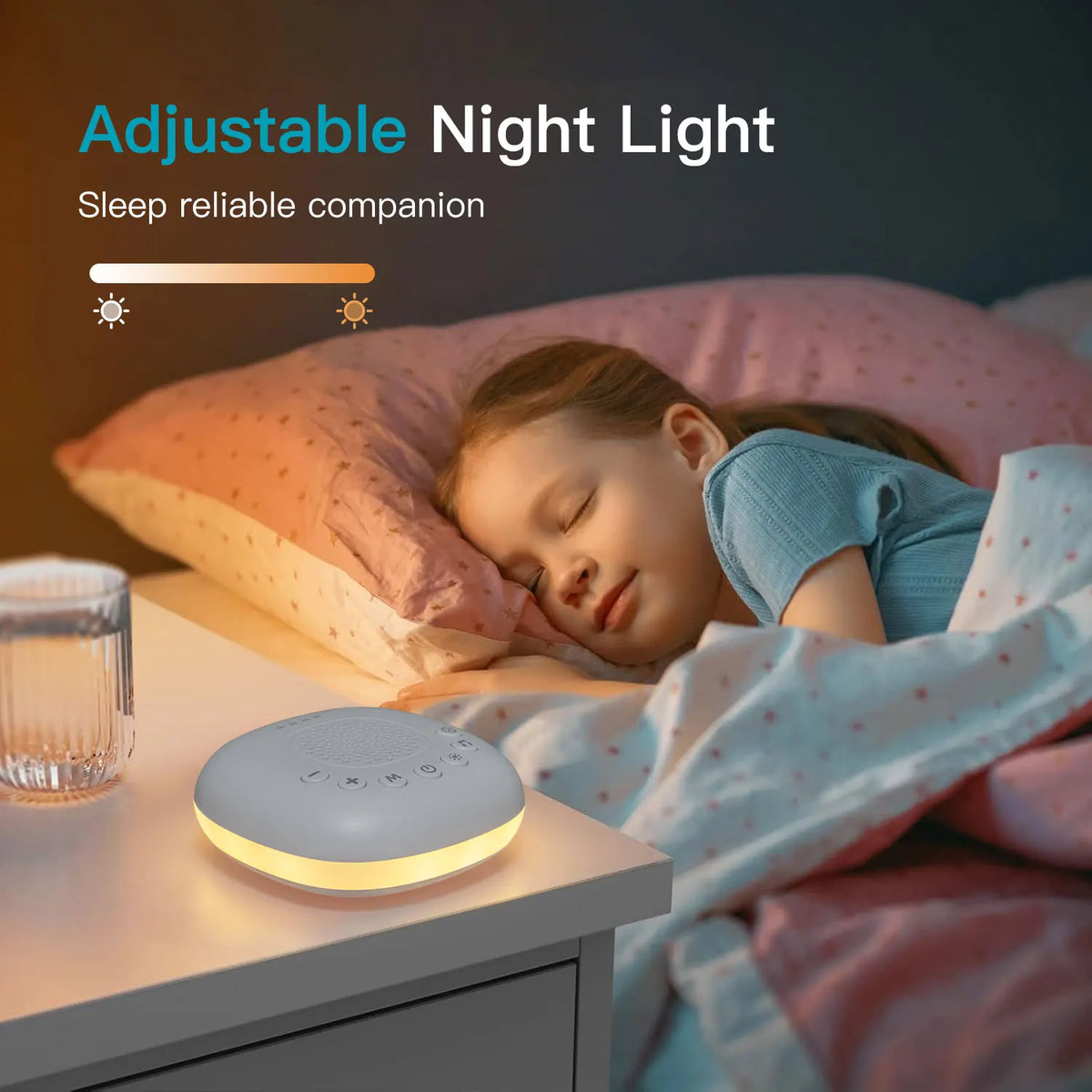 Rechargeable Sleep Sound Machine with Night Light
