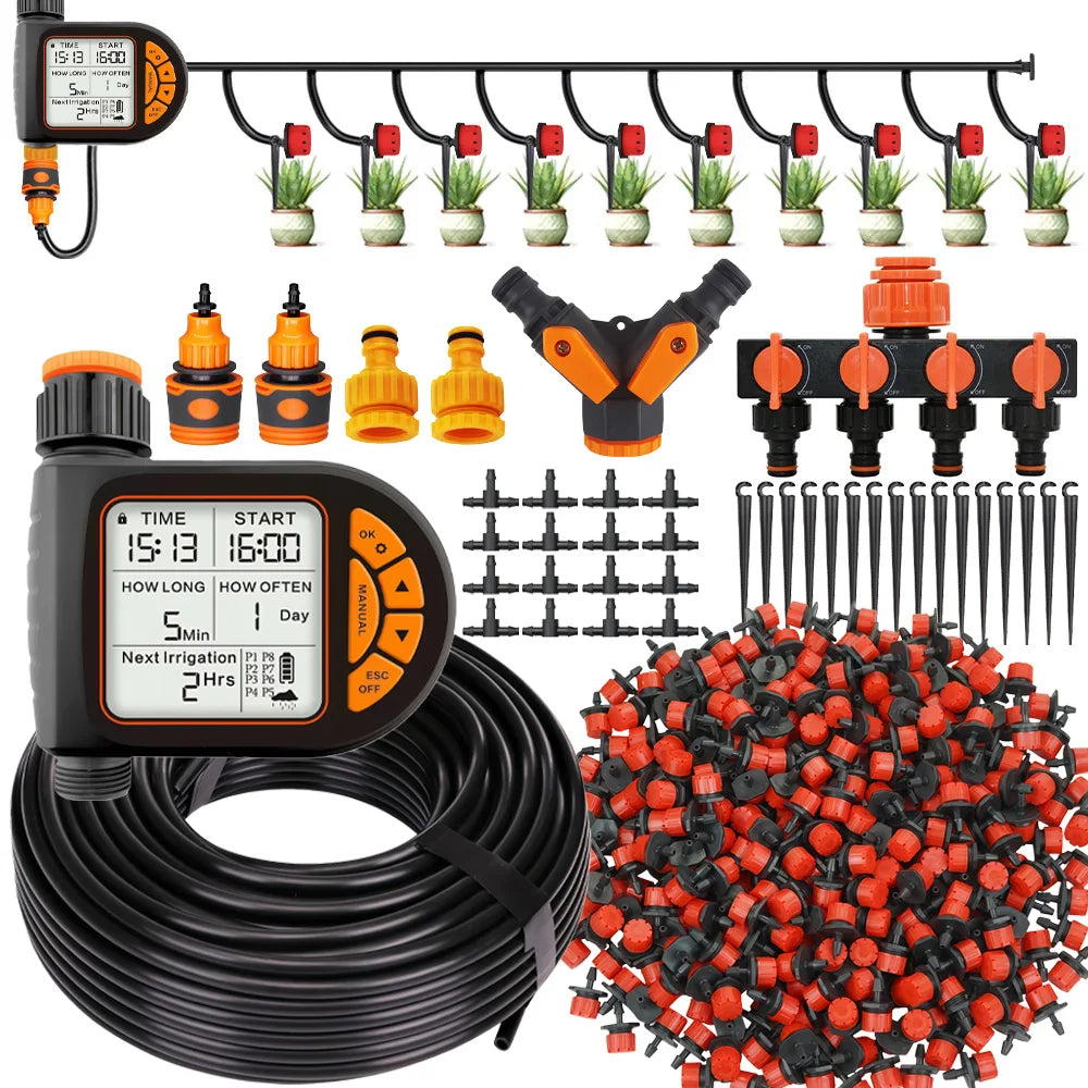 Automatic Garden Watering Timer Kit - Hose Options
