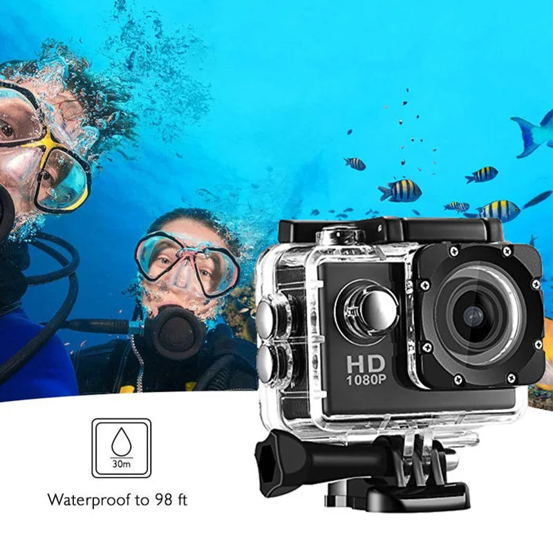4K Ultra HD Action Camera 3MP 900mAh Underwater Waterproof Case Outdoor Sports Helmet Video Recording Cameras With 2.0 HD Screen 
