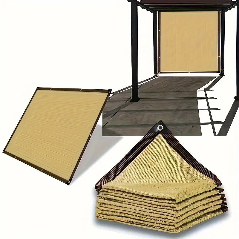 Pet Area Sunshade Net with Thickened Weaving and Durable Fixing Devices