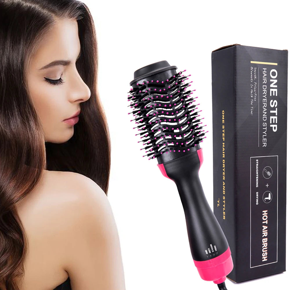 Multi-Function Hair Dryer Brush Blow Dryer Brush 4 In 1 Styling Tools Styler Volumizer Hot Air Straightener Brush For All Hair 