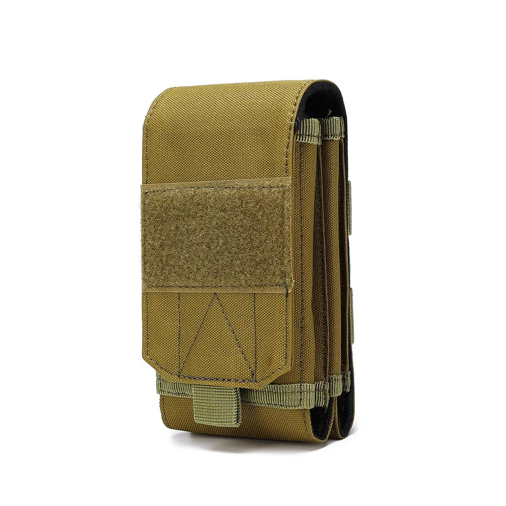 Dvojitý MOLLE laserové puzdro na telefón, taktické opasok EDC, puzdro na opasok, držiak, bedrové doplnky, taška Outdoor kempovanie, mobilný telefón, balíček