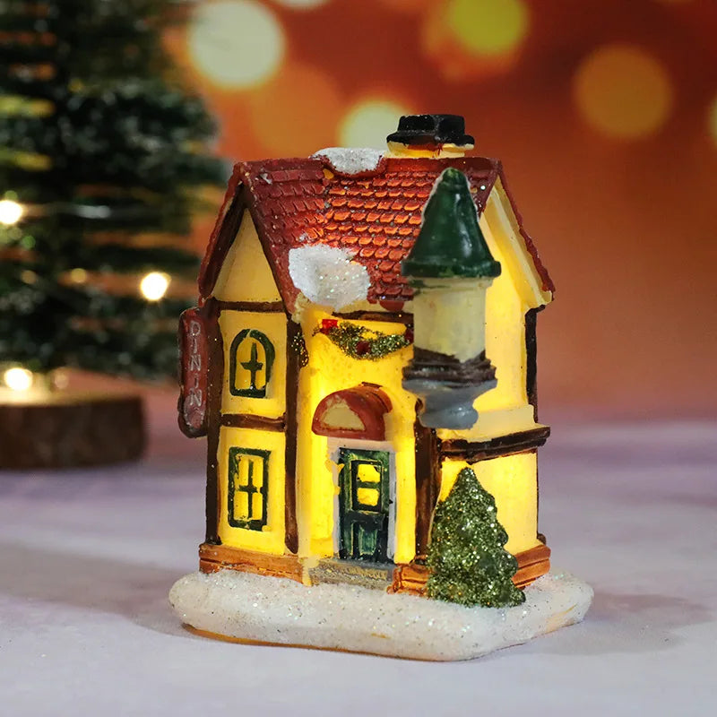 Christmas House Light Decorations For Home Ornaments Kids Xmas Gift New Year 2025 Navidad Decor Bedroom Night Light With Battery 