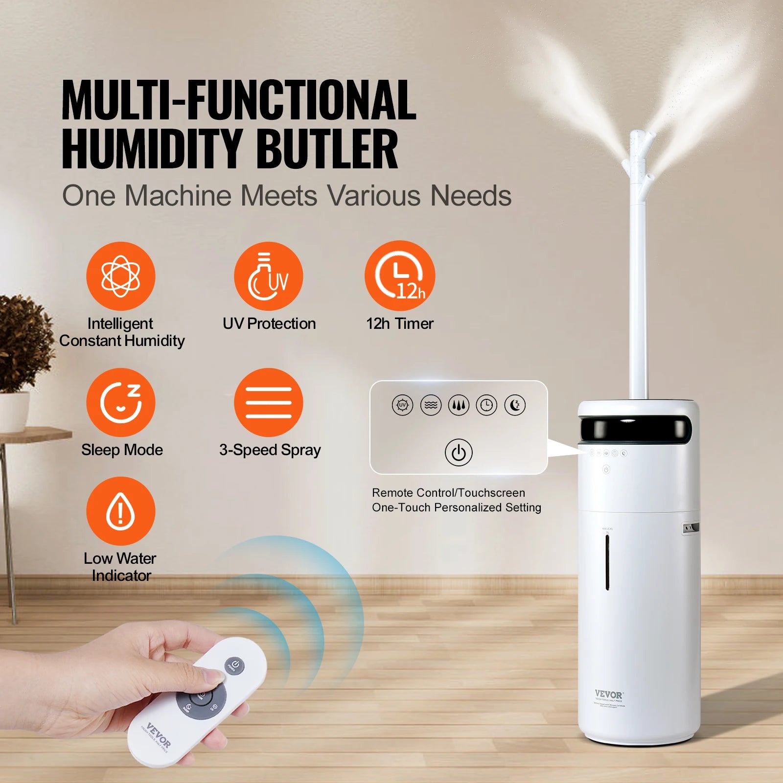 Umidificatore a ultrasuoni da 16L ad alta capacità per uso domestico e commerciale