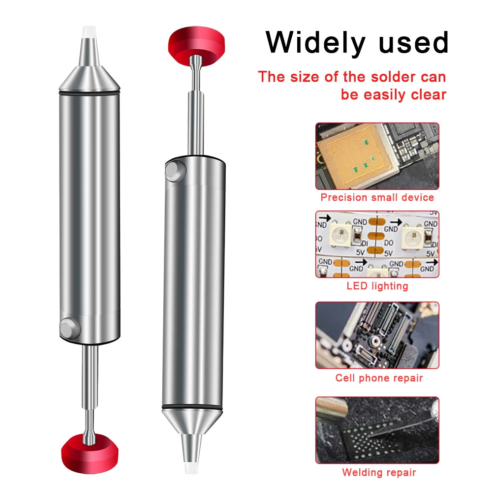 Aluminium Desoldering Pump with Spring Plunger