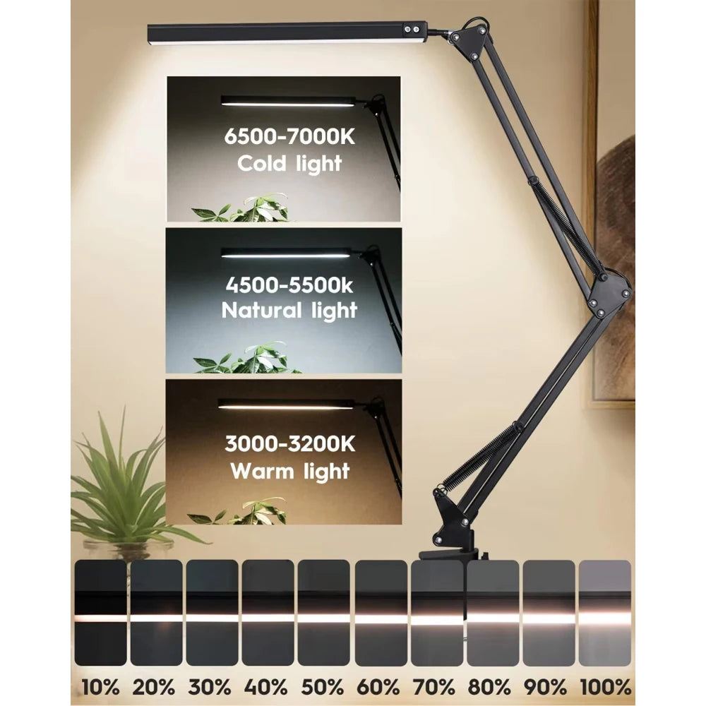 Adjustable USB LED Desk Lamp with Folding Arm