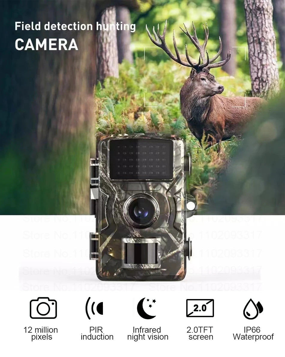 16MP 1080P Infrared Trail Camera for Wildlife Monitoring