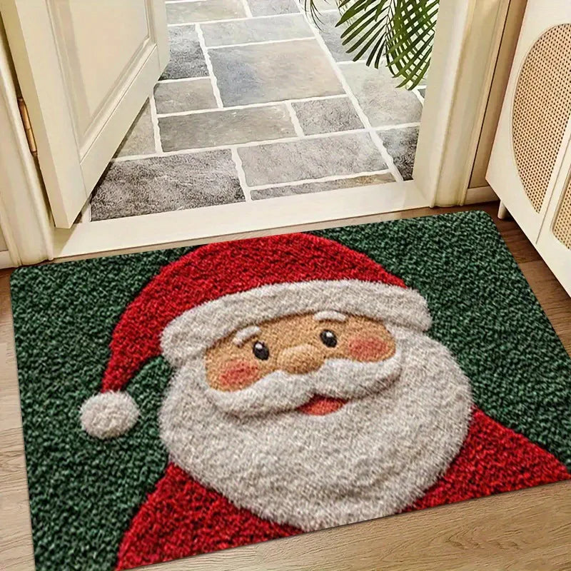 Christmas Carpet Door Merry Christmas Mat Festival Santa Claus Outdoor Decorations Home 2025 Navidad Xmas Ornament New Year 2026 