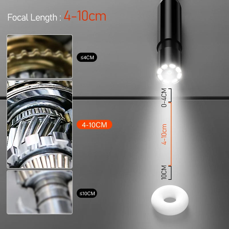 4.3" Industrial Inspection Borescope with 8mm Waterproof Probe
