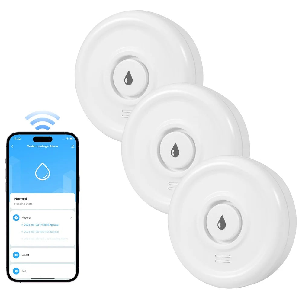 Tuya Water Leak Detector with App Monitoring