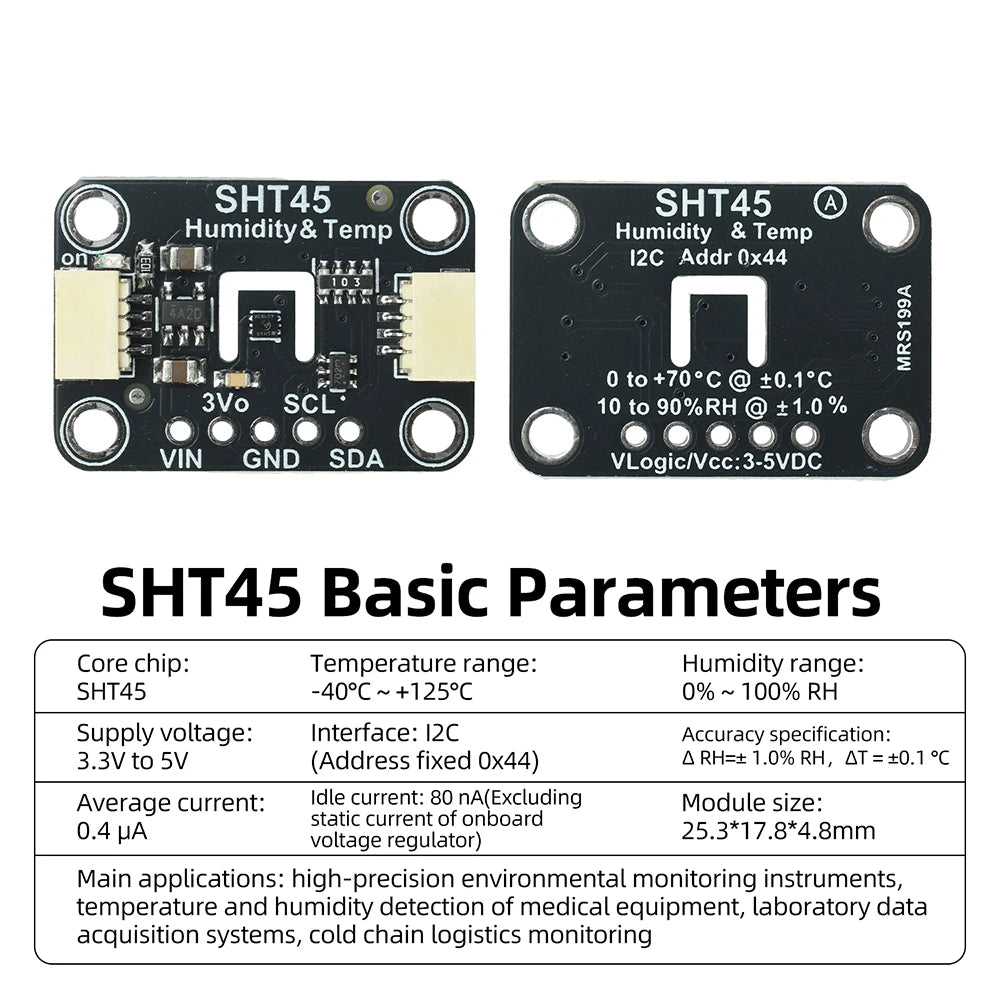 Modulo I2C di temperatura e umidità SHT41 o SHT45
