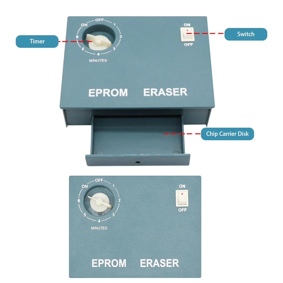 Tijdgeschakeld UV EPROM-eraser