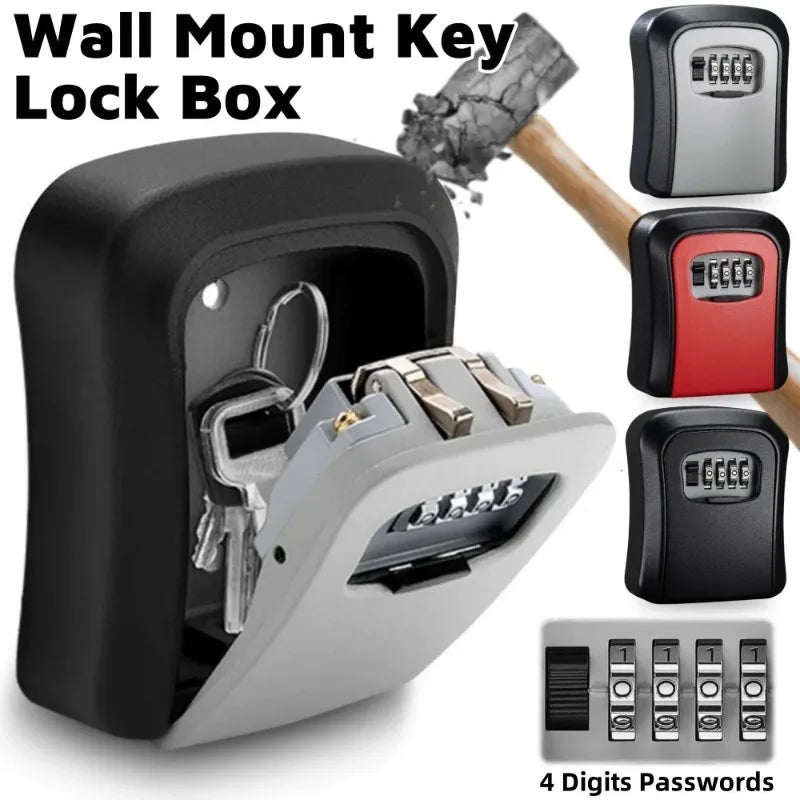 Wall-Mounted Combination Key Storage Box