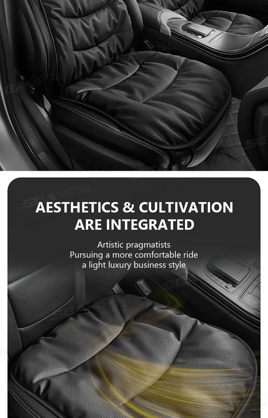 SEAMETAL Winter Car Seat Cover Thicken Thermal Plush Car Seat Cushion Anti Slip Seat Protection Cover Universal for Sedan/Suv