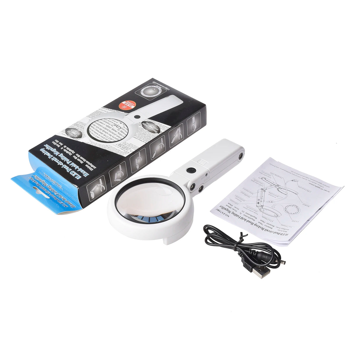 Illuminated Magnifier with Stand