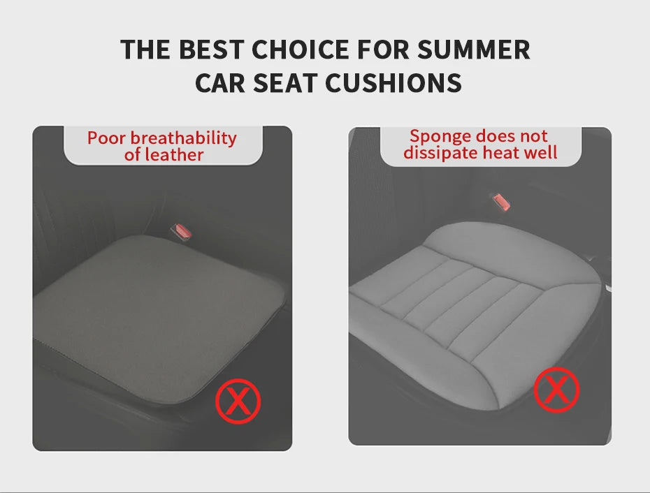 SEAMETAL 3D Car Seat Cushion Breathable Seat Cover Convex Design Heat Dissipation Seat Protector Anti Scratch Non-Slip Chair Mat