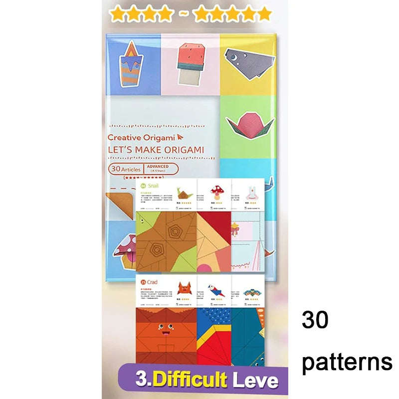 Set de origami pentru hârtie, 30 sau 96 de foi