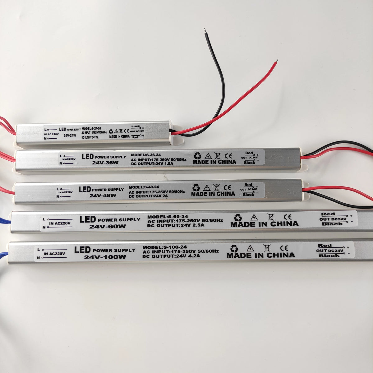 Driver LED de 12 V ou 24 V, 24–100 W