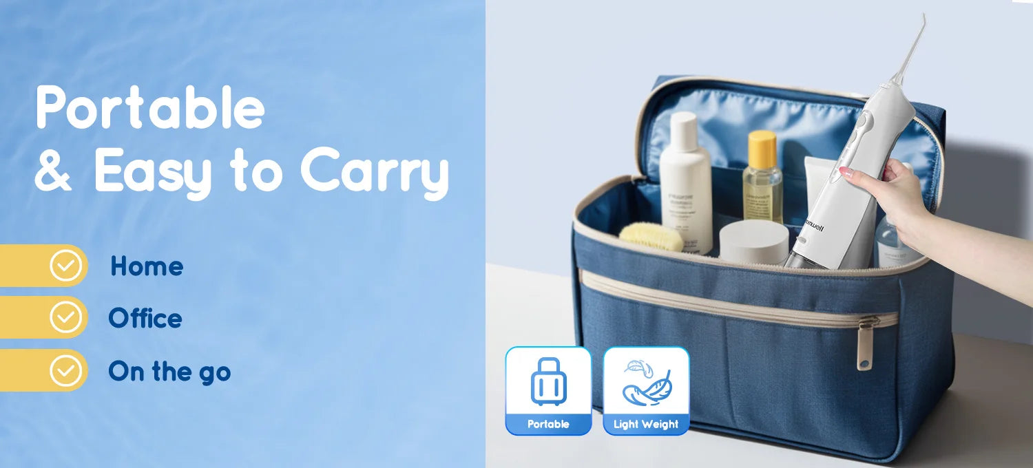 Water Dental Flosser Teeth Picks 4 Jets 3 Modes Portable Cordless D52 Water Flosser for Teeth Cleaner IPX7 Waterproof Oral Picks 