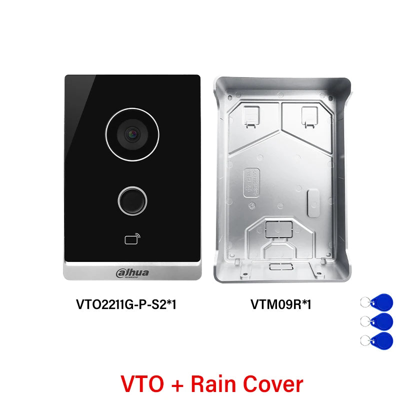 Dahua VTO2211G-P-S2 PoE Video Intercom HD IR Night Vision Two Way Talk Doorbell IP Camera Controls 2 locks IC Card APP Unlock 