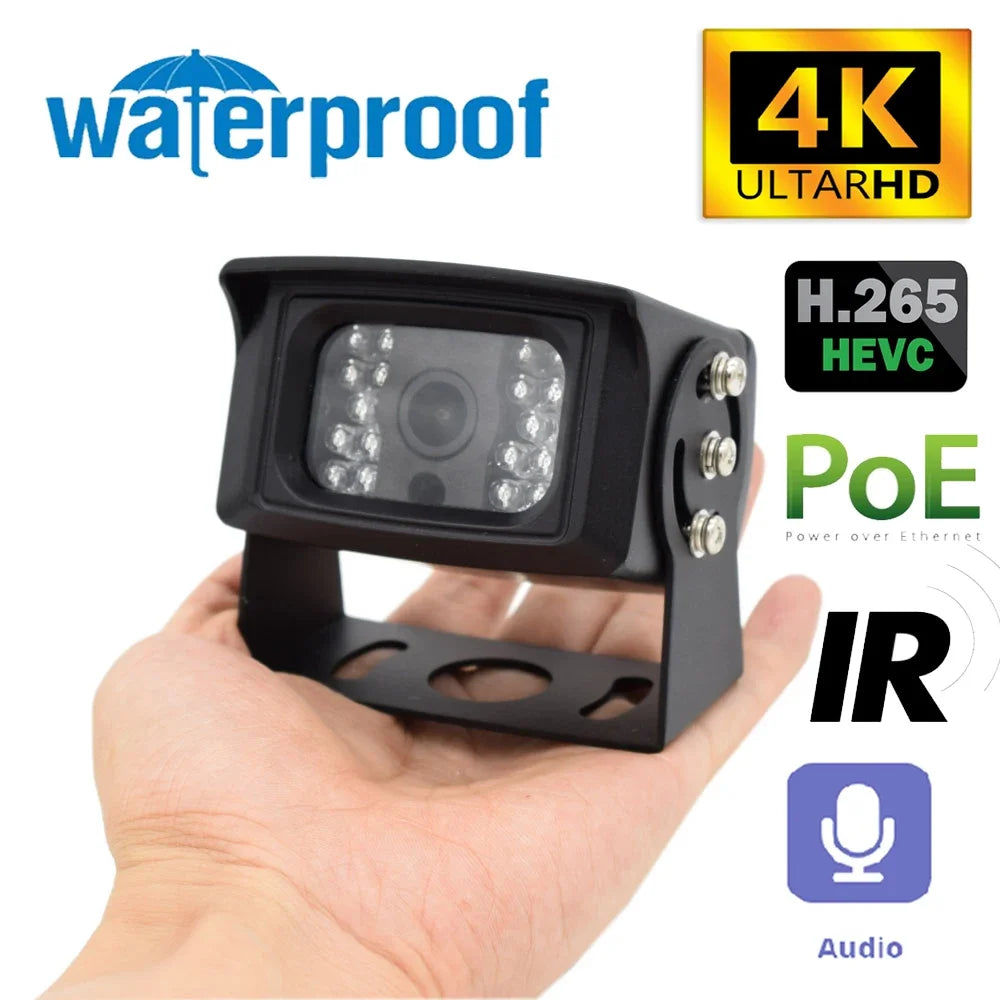 Wasserdichte POE IP-Netzwerkkamera 8MP 4K Outdoor IR-Nachtsicht