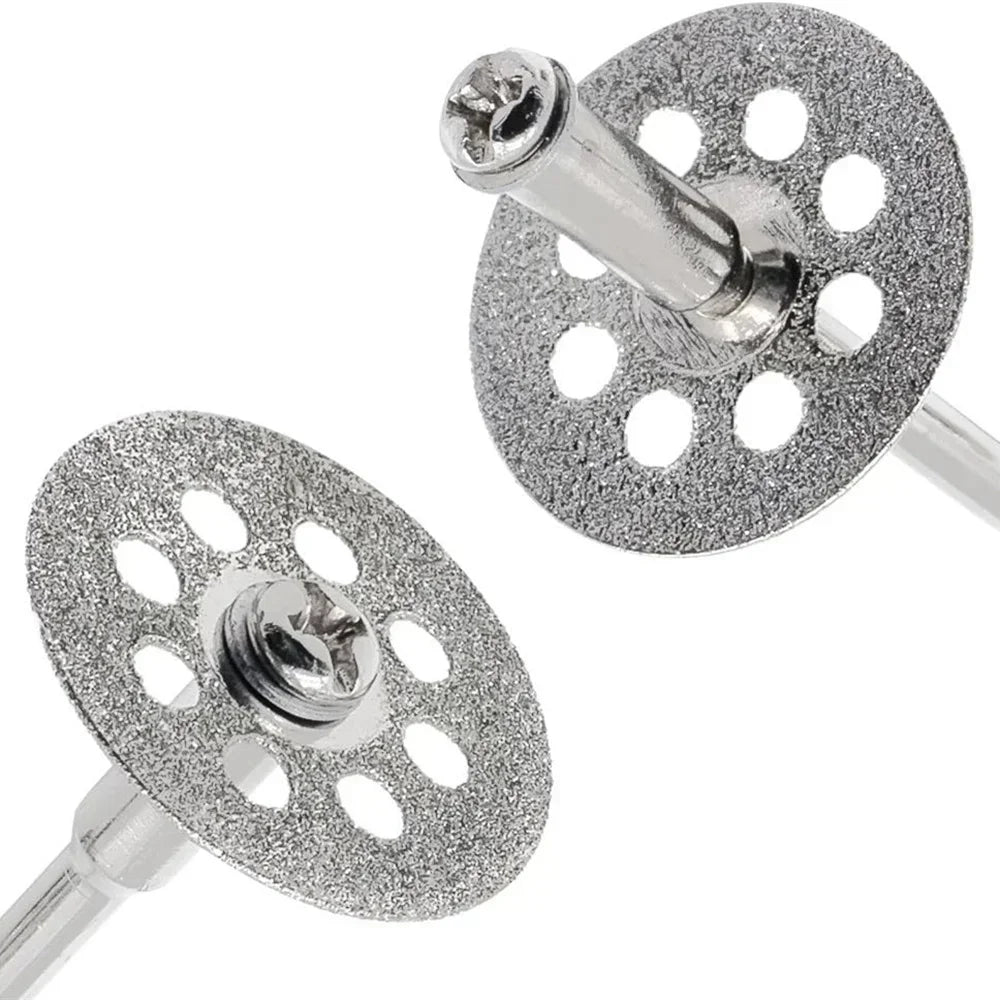22mm Diamond Cutting Disc 3mm Grinding Wheel Mandrel for Metal Cutting Rotary Tool Electric Grinder Parts