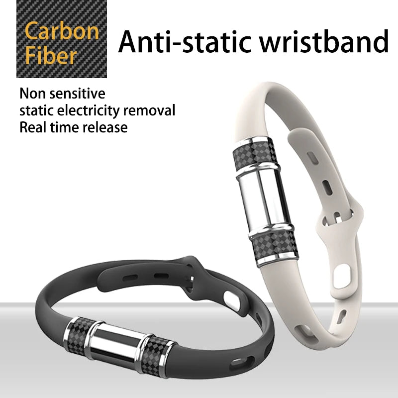 Antistatarmband, svart eller vitt