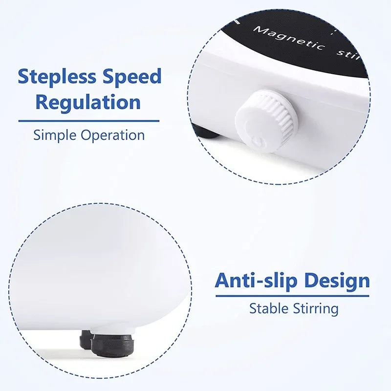 Mini Magnetic Laboratory Stirrer - Plug Options