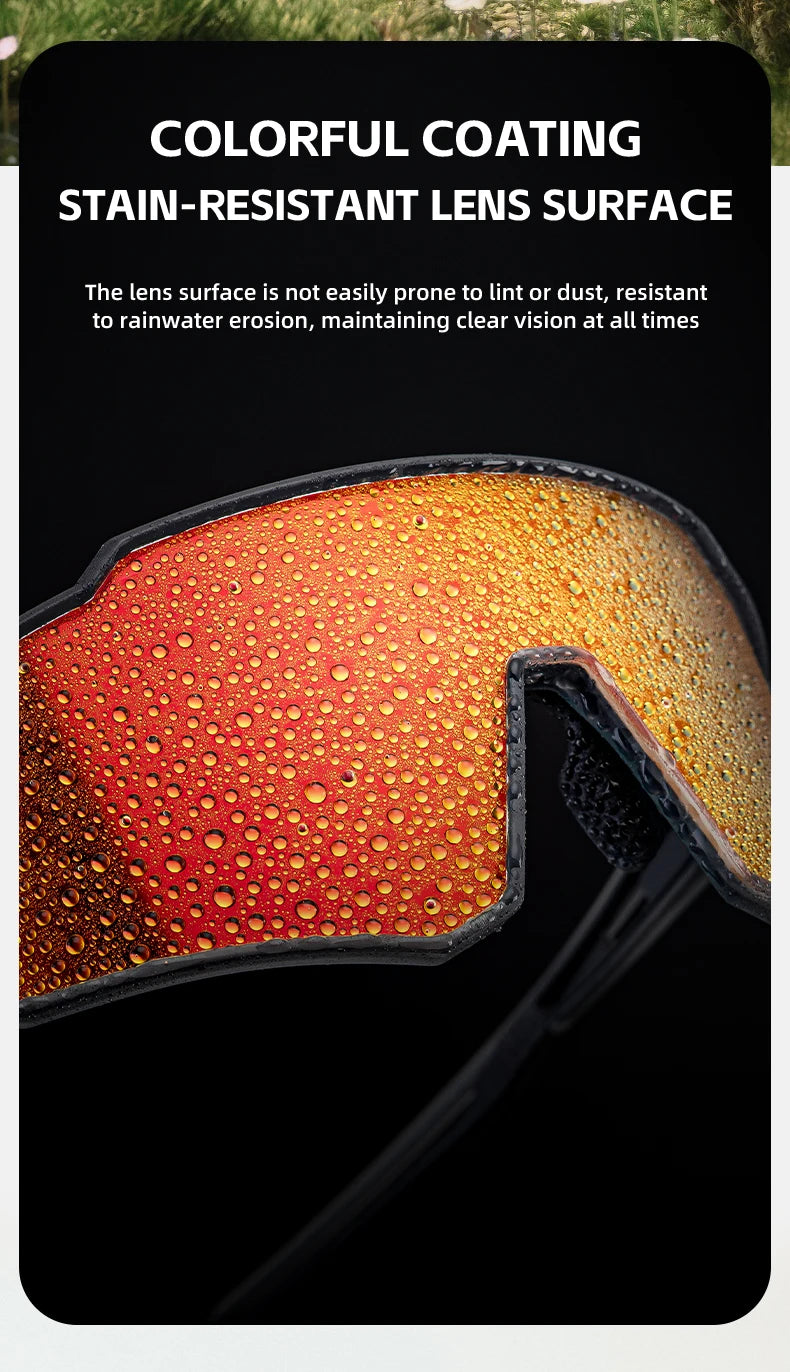 Polarisierte Fahrradsonnenbrille mit TR90-Rahmen für klare Sicht im Freien