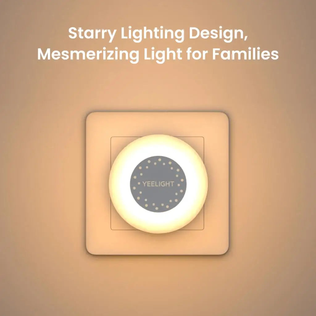 YLYYD-0021 Plug-In Sensor Night Light, EU Plug, Warm White