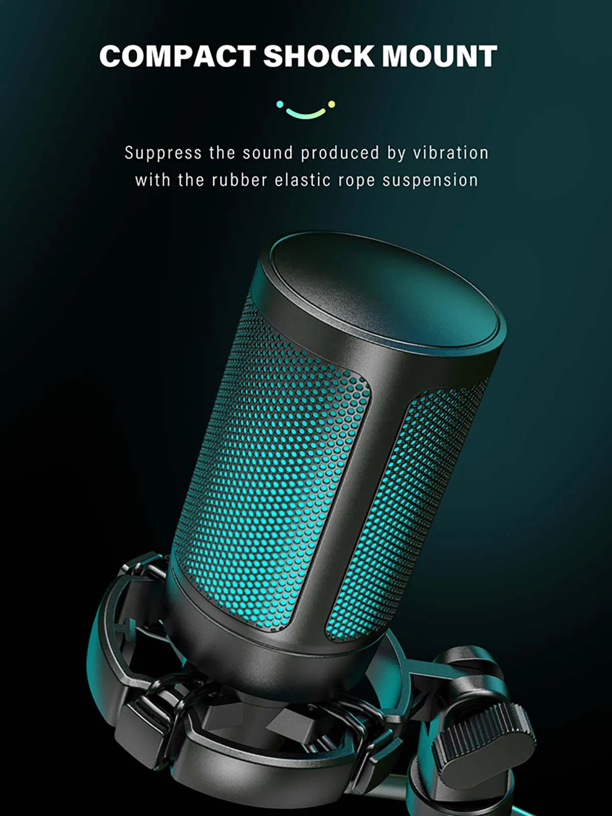 A2 RGB USB Condenser Microphone with Tripod