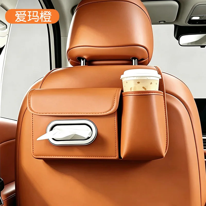 Car Seat-Back Organiser with Tissue Storage