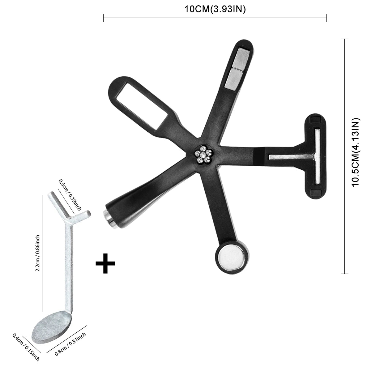 Y-Shaped Cat Eye Nail Polish Magnet Rod Combination Set Nail Art DIY Love Heart Effect Gel Polish Magnet Rod Tool Set 