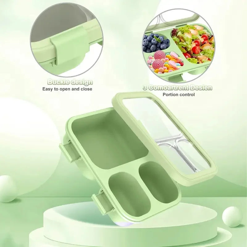 Stackable Bento Lunch Box with Carry Handles