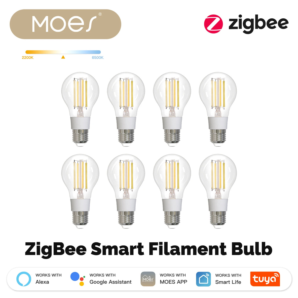 E27 Zigbee Smart Filament Bulb