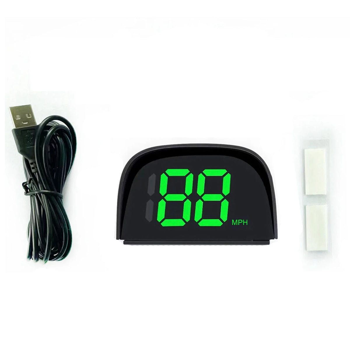 USB GPS Digital Speedometer, MPH/KMH & Green/White Options