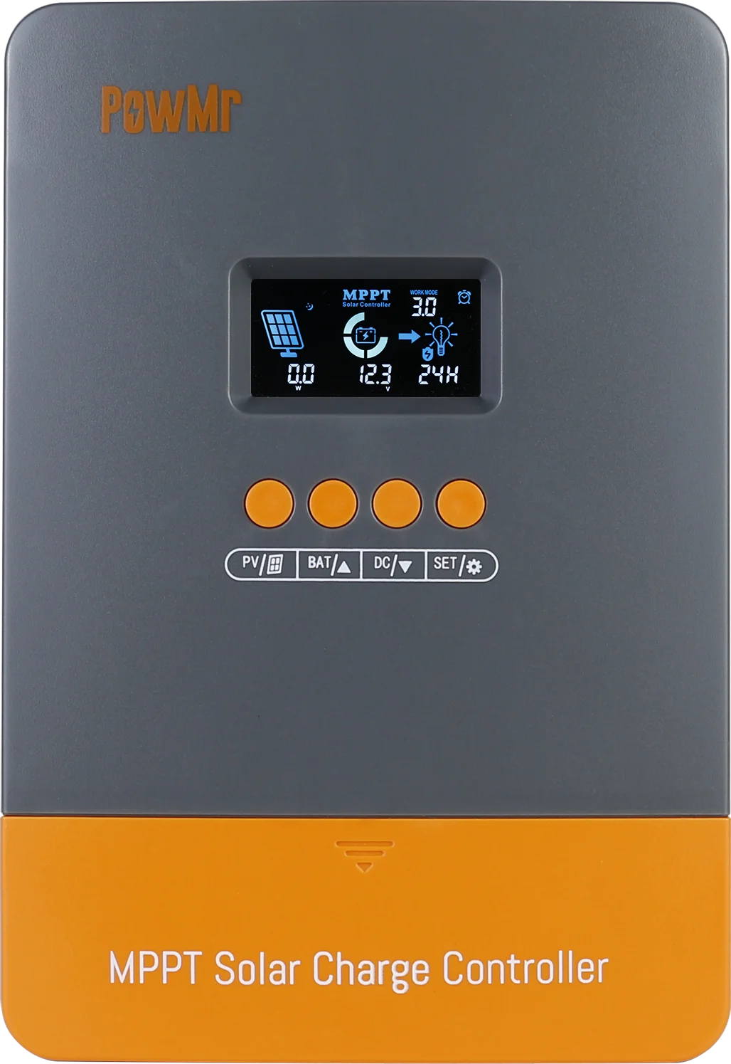 PowMr MPPT 100A 80A 60A 40A 30A 30A 20A Solar Charger Controller LCD Work With 12V 24V 36V 48V Lead-acid Lifepo4 Battery Solar Panel 