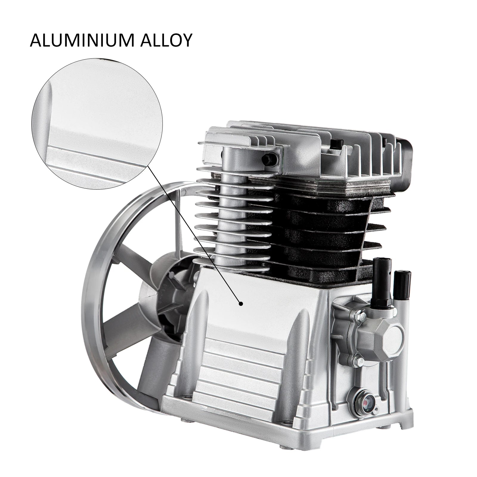 Hlava vzduchového kompresoru s dvojitým válcem 2,2 kW, 3 HP, 11 CFM, 116 PSI