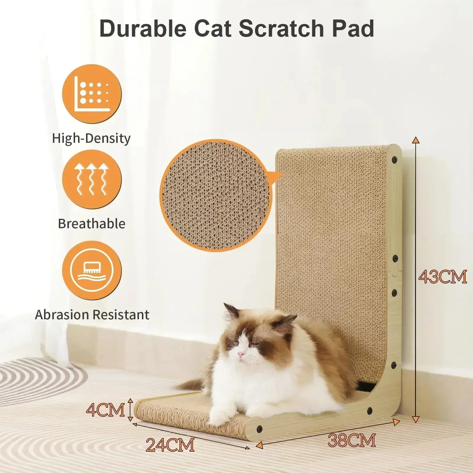 Cat Scratcher Cat Scratching Post Vertical Wear-resistant Scratch-resistant Cats Scratching Board Cats Toy Furniture Protector 