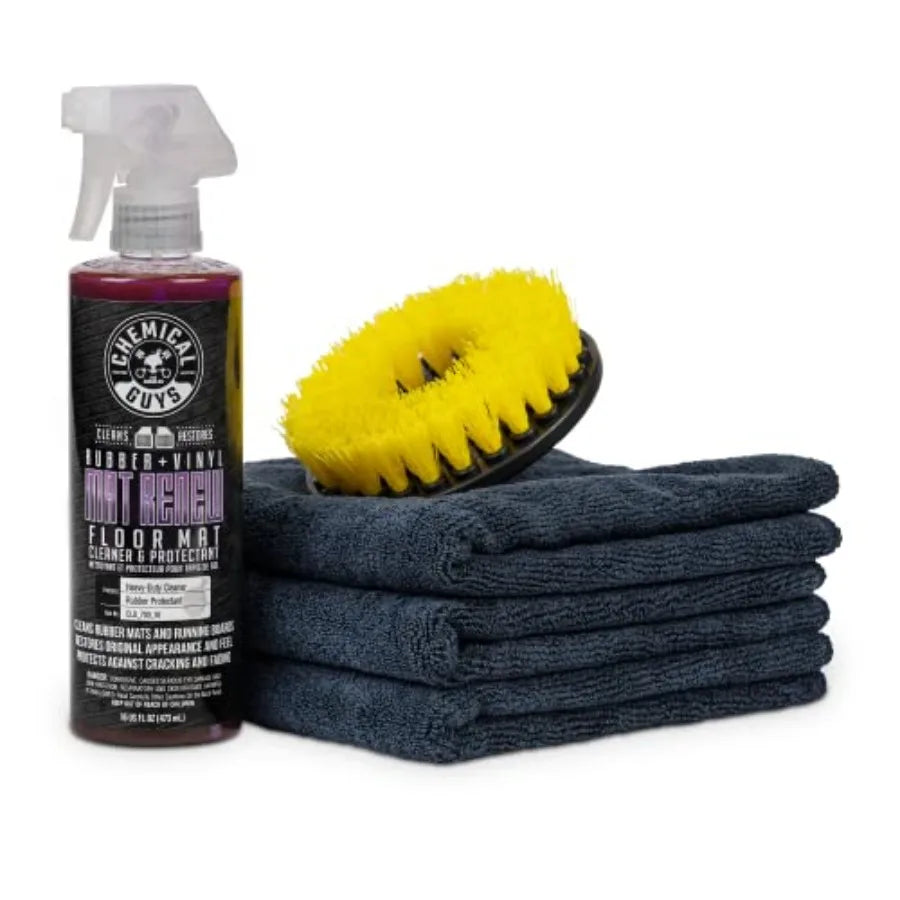 Heavy Duty Door Mat Cleaning Kit with Renew Rubber + Vinyl Cleaner