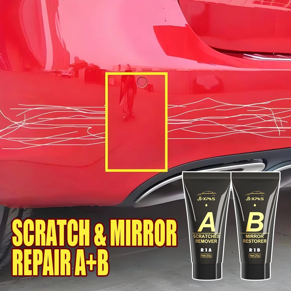 Car Scratch Remover Paint Care Auto Remover Scratches Repair Polishing Auto Body Grinding Compound Anti Scratch Wax Care Set R1 