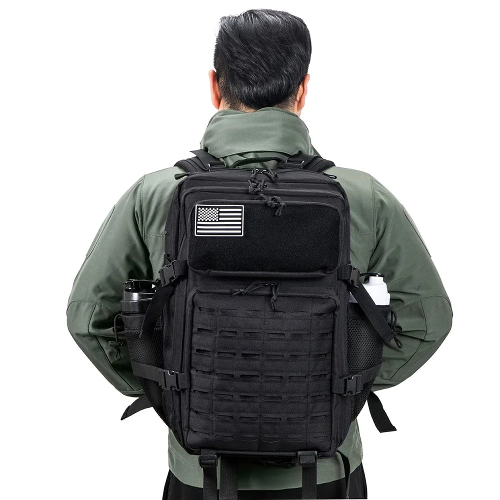 45L Tactical Backpack with Double Cup Holder