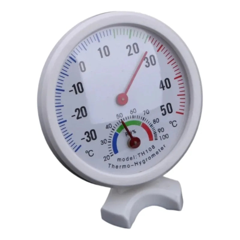 Mini Bell-Shaped Analog Thermometer and Hygrometer, 75 mm
